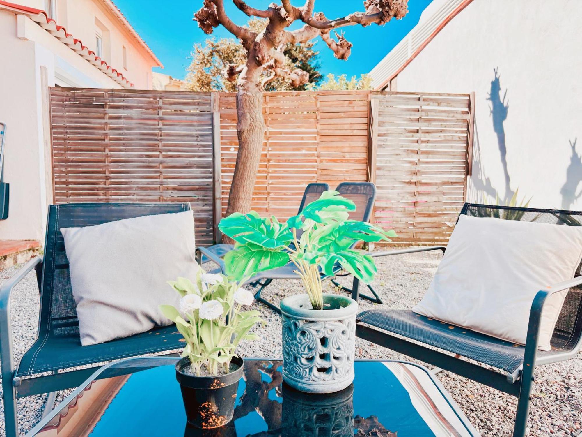 Appartement Avec Jardin Privatif A 300M De La Plage *2* カネ エクステリア 写真